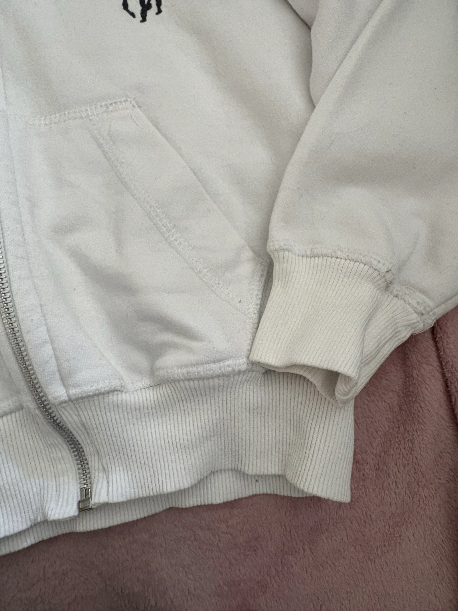 Herenjas met capuchon voor jongens van 8 jaar, wit, Polo Sport – photo 4